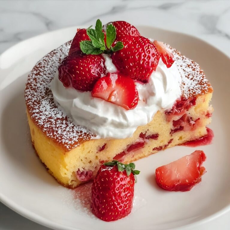 Strawberry Vanilla Layer Cake Recipe