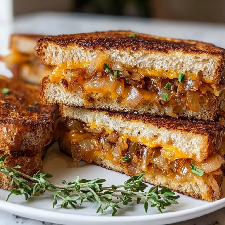 Bacon and Caramelized Onion Grilled Cheese Sandwiches Recipe