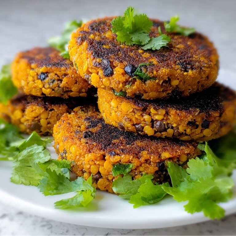 Crispy Sweet Potato & Red Lentil Patties Recipe