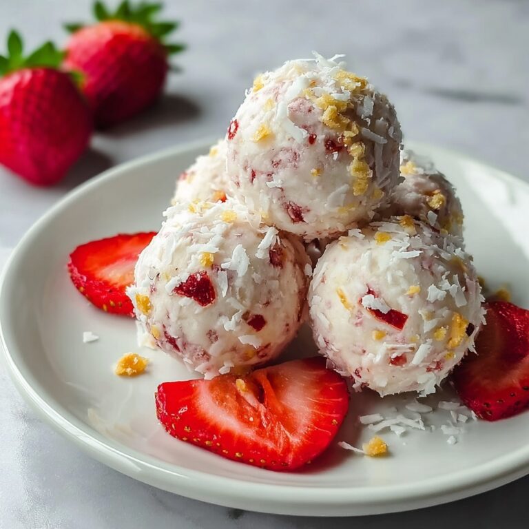 Healthy No-Bake Strawberry Cheesecake Protein Bites Recipe