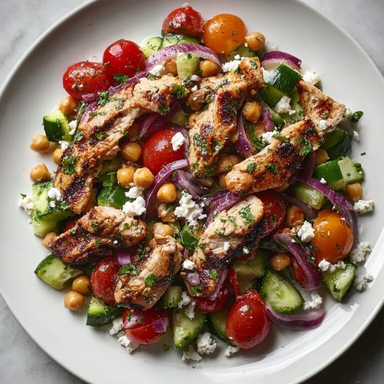 Chicken & Chickpea Salad with Fresh Herbs and Lemon Dressing Recipe