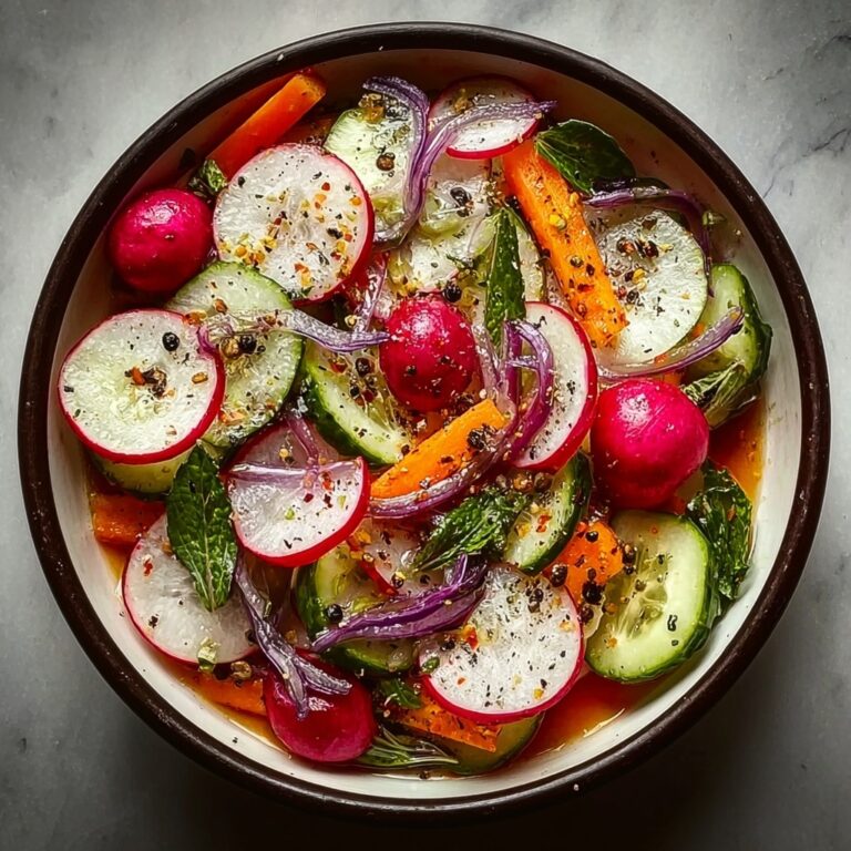 Fridge Pickled Radish & Vegetables Recipe