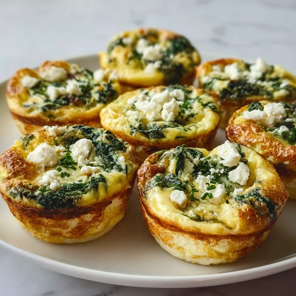 Spinach Feta Egg Muffins Recipe - Recipe Image