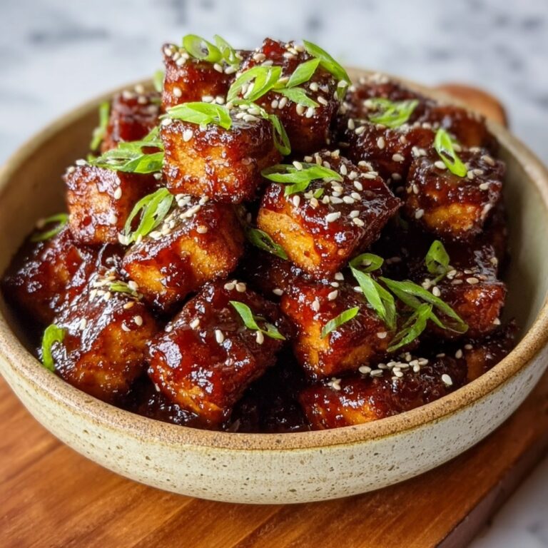 Crispy Teriyaki Tofu Cubes Recipe