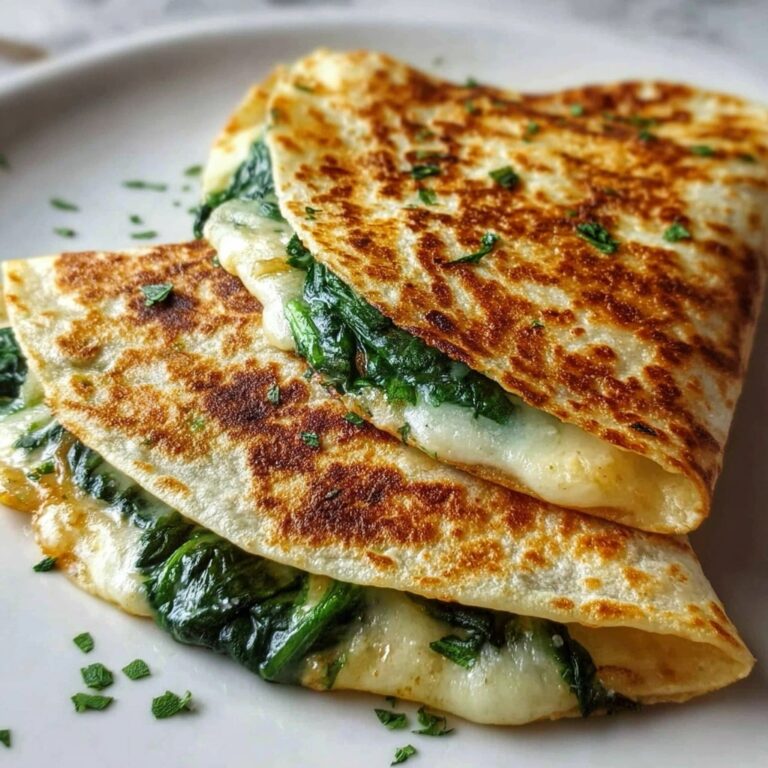 Cheesy Spinach Quesadillas Recipe