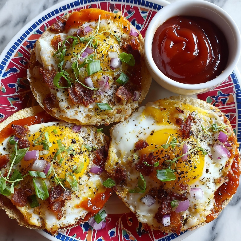 English Muffin Breakfast Pizza Recipe - Recipe Image