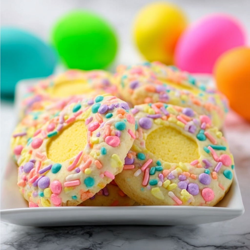 Easter Thumbprint Cookies Recipe - Recipe Image