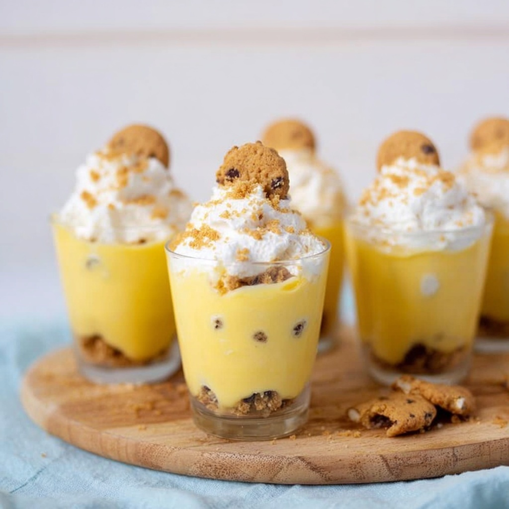 Chocolate Chip Cookie Pudding Shots Recipe - Recipe Image