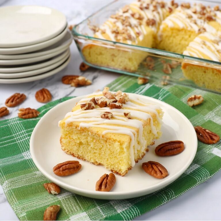 Pineapple Crumb Cake with Pineapple Glaze Recipe