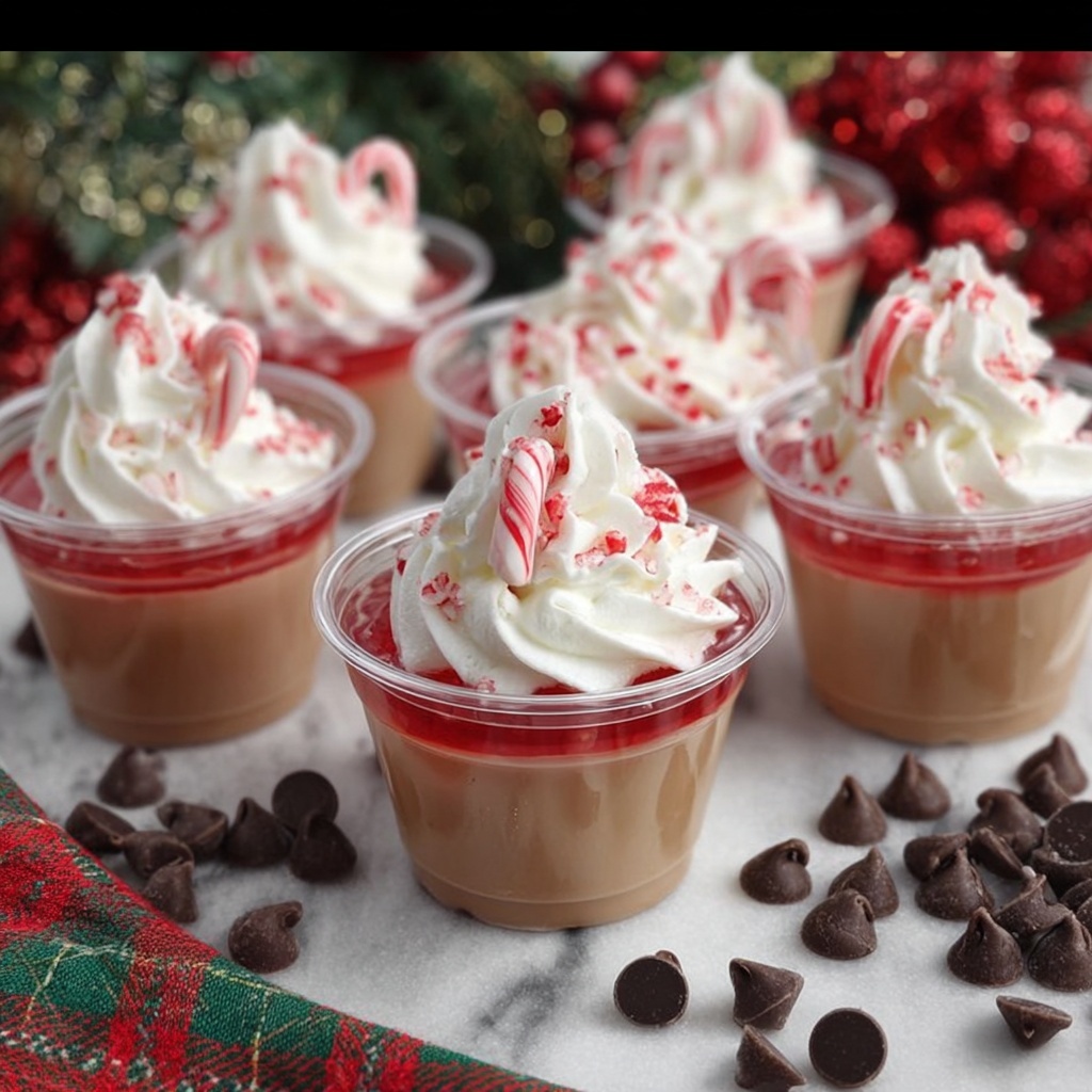 Peppermint Cocoa Jello Shots Recipe - Recipe Image