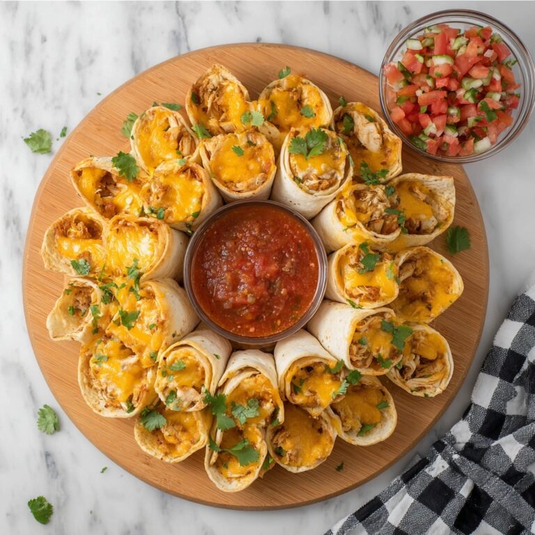 Blooming Chicken & Cheese Quesadilla Ring Recipe