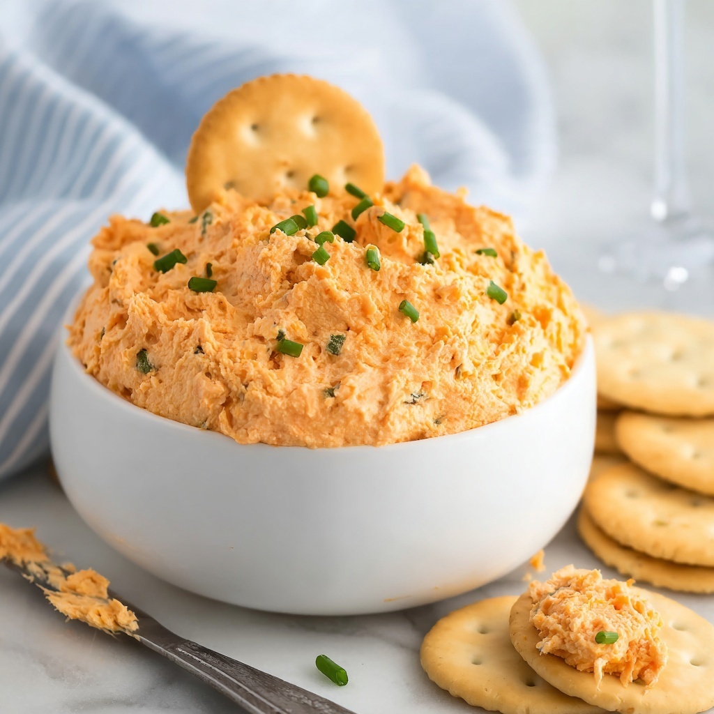 Creamy Pimento Cheese Dip with Chives Recipe - Recipe Image