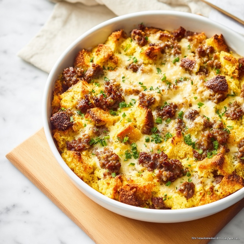 Sausage Cornbread Stuffing Recipe - Recipe Image