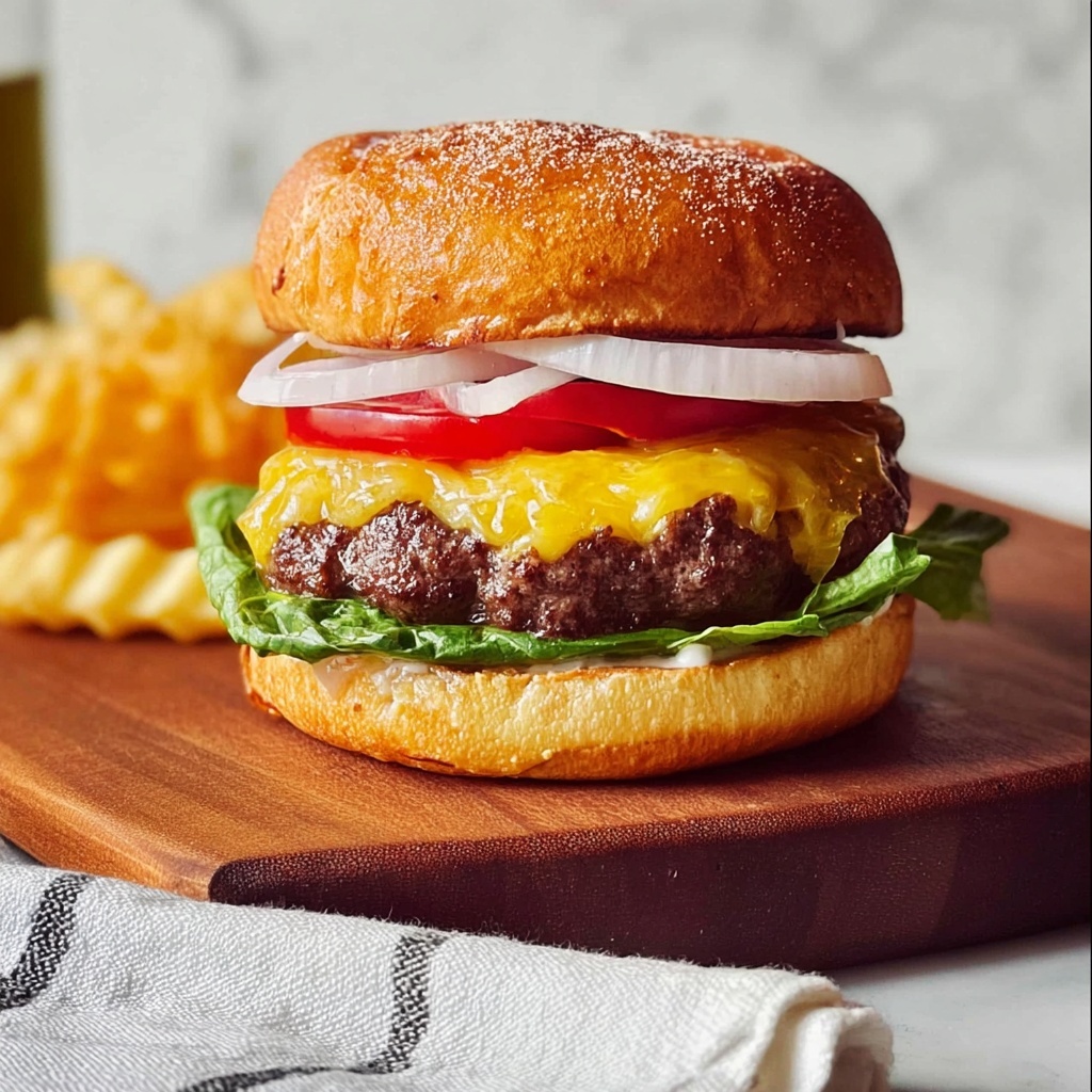 Burgers in a Ninja Foodi Air Fryer Recipe - Recipe Image