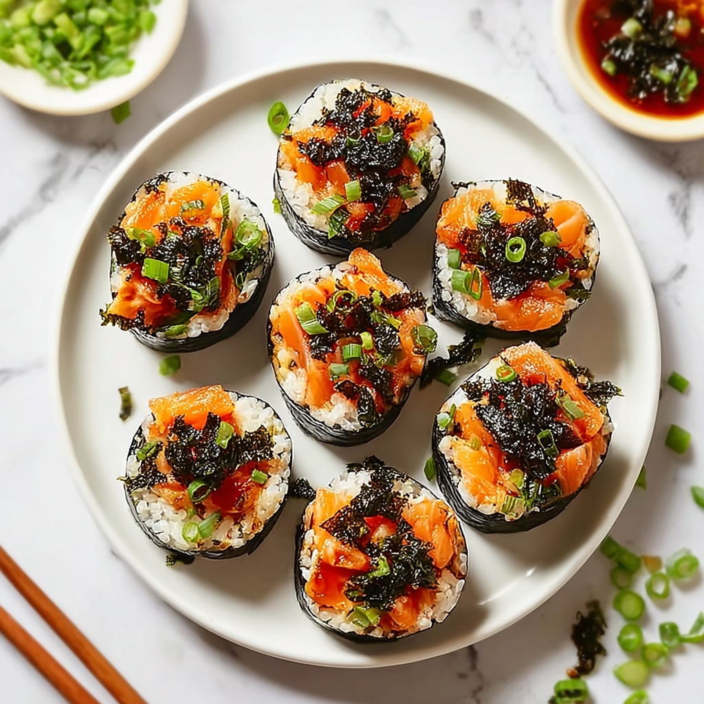 Irresistibly Easy Baked Salmon Sushi Cups You’ll Love Recipe - Recipe Image