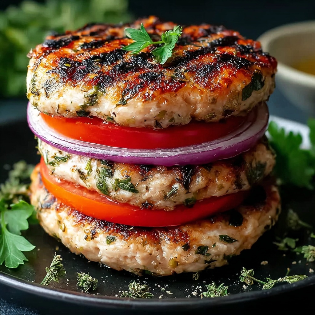 Juicy Greek Chicken Burgers: A Flavorful Health Boost Recipe - Recipe Image