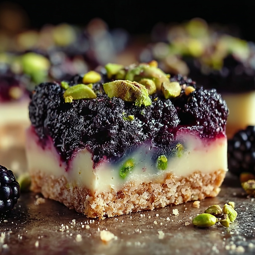 Blackberry Pistachio Dream Bars Recipe - Recipe Image