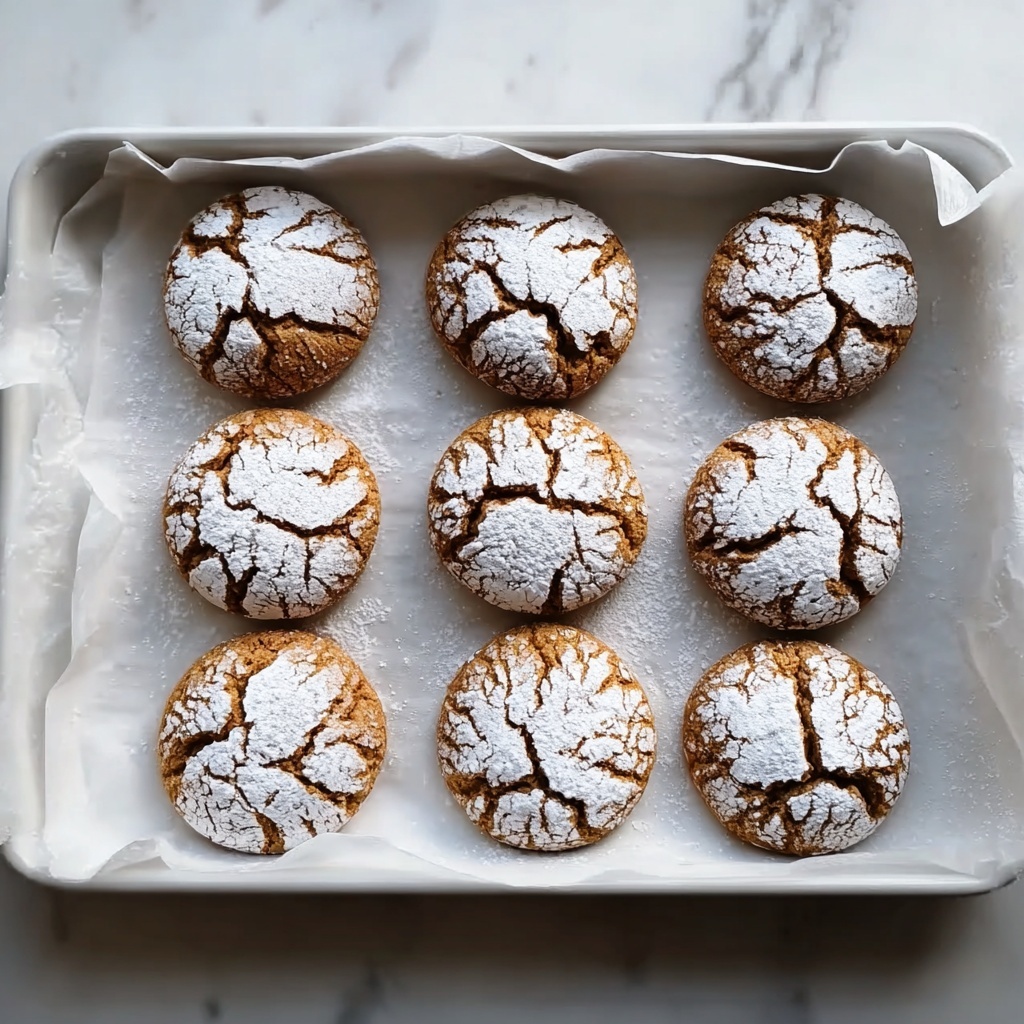 Irresistibly Soft Gingerbread Crinkle Cookies for the Holidays Recipe - Recipe Image