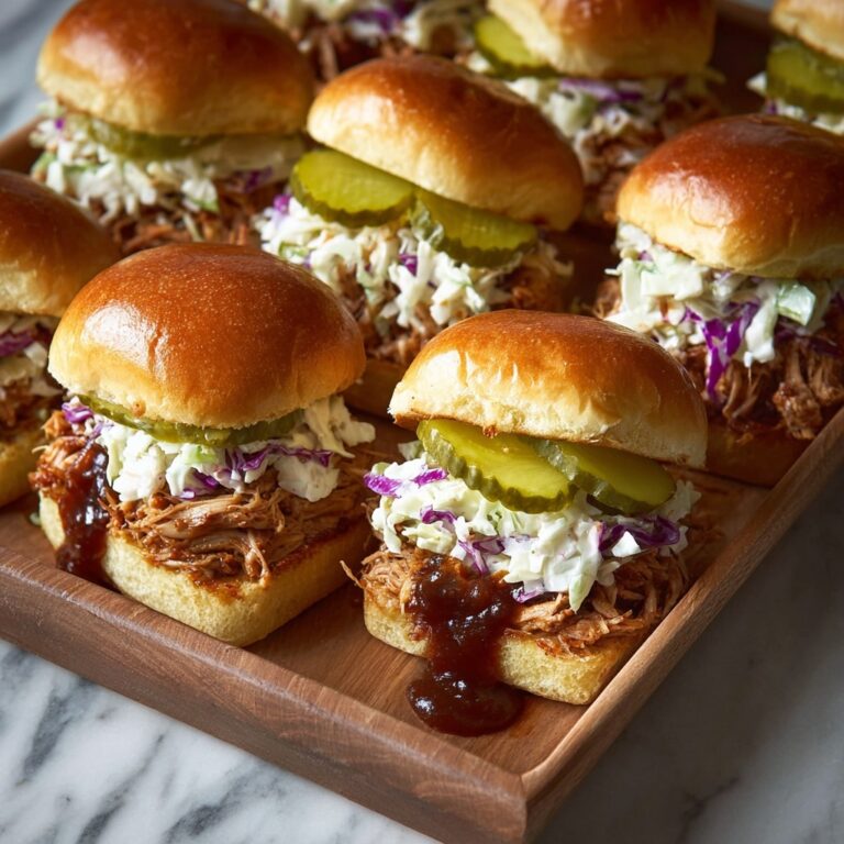 BBQ Chicken Sliders with Coleslaw Recipe