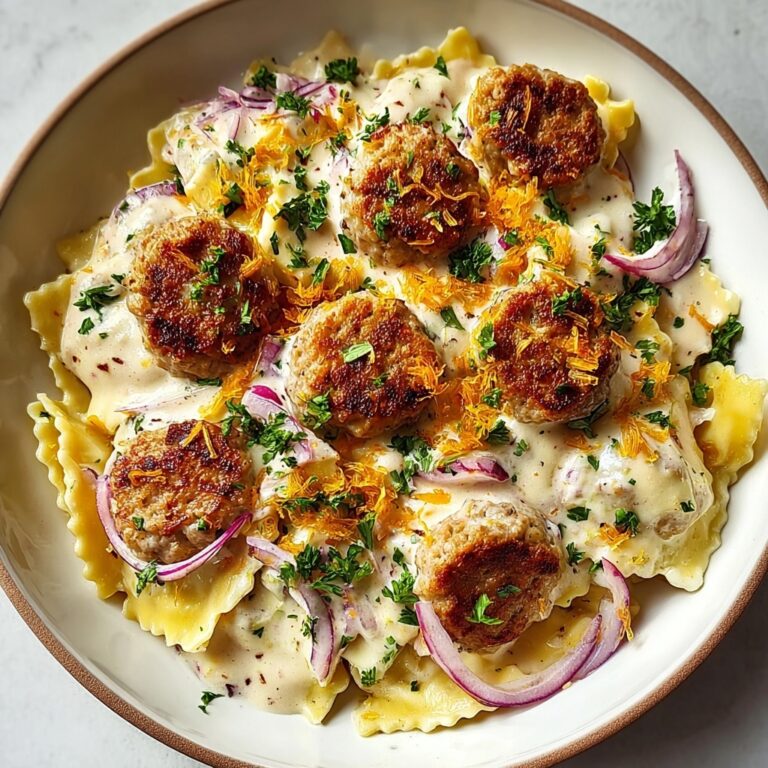 One-Pan Creamy Pierogi with Turkey Sausage Recipe