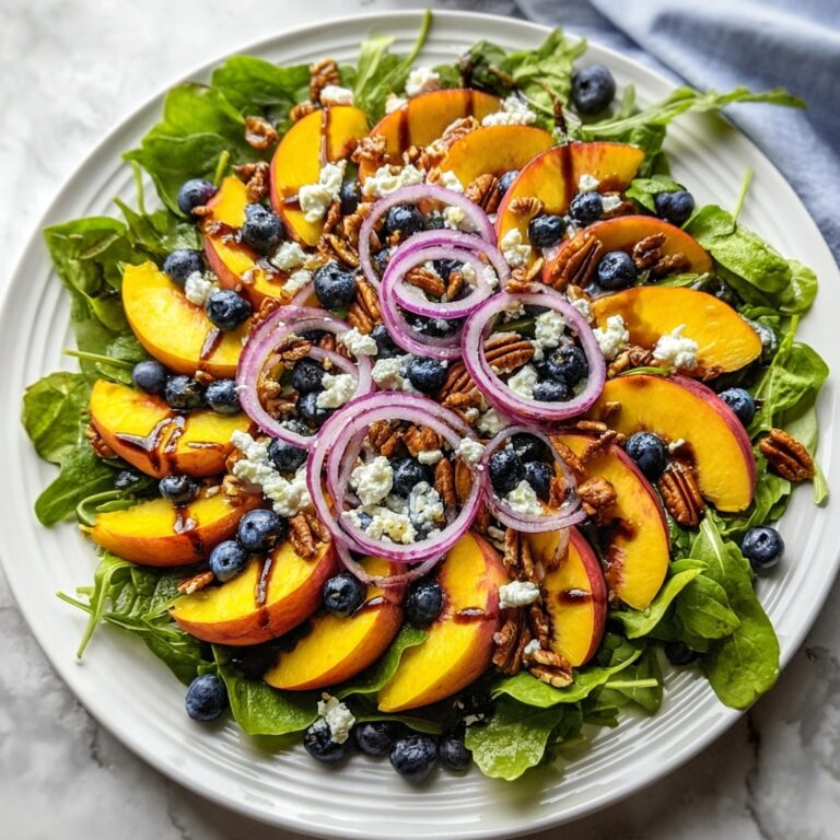 Blueberry Peach Feta Salad Recipe