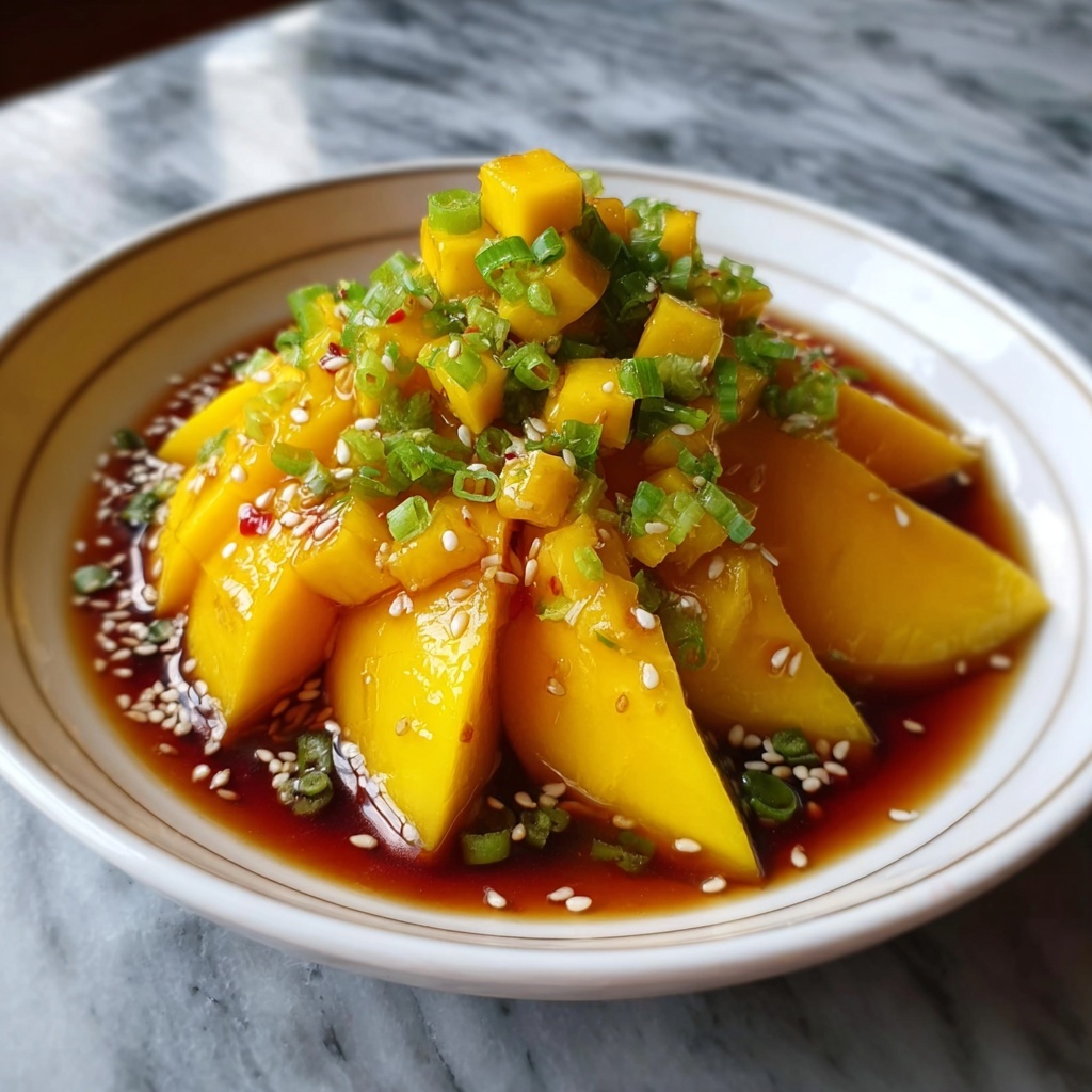 Homemade Mango Habanero Honey Garlic Sauce for Grilling Recipe - Recipe Image