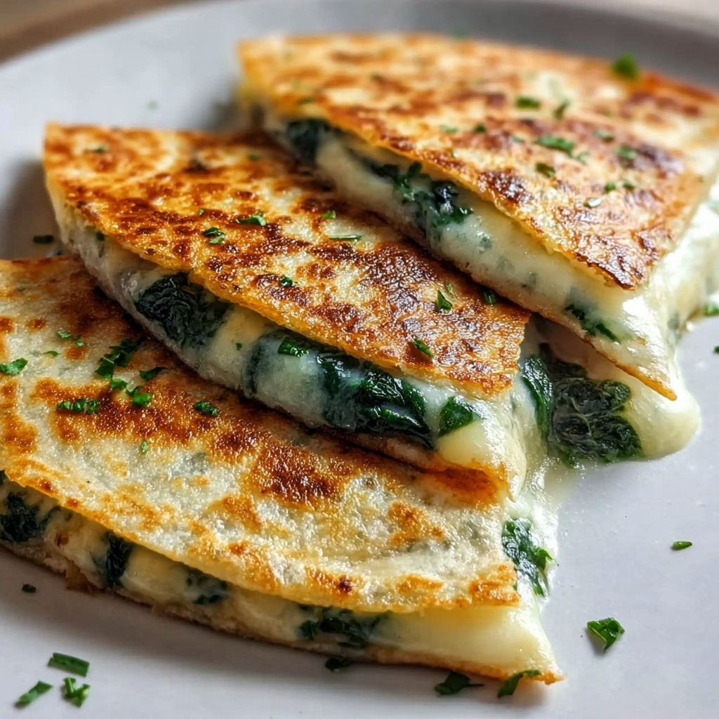 Cheesy Spinach Quesadillas Recipe - Recipe Image