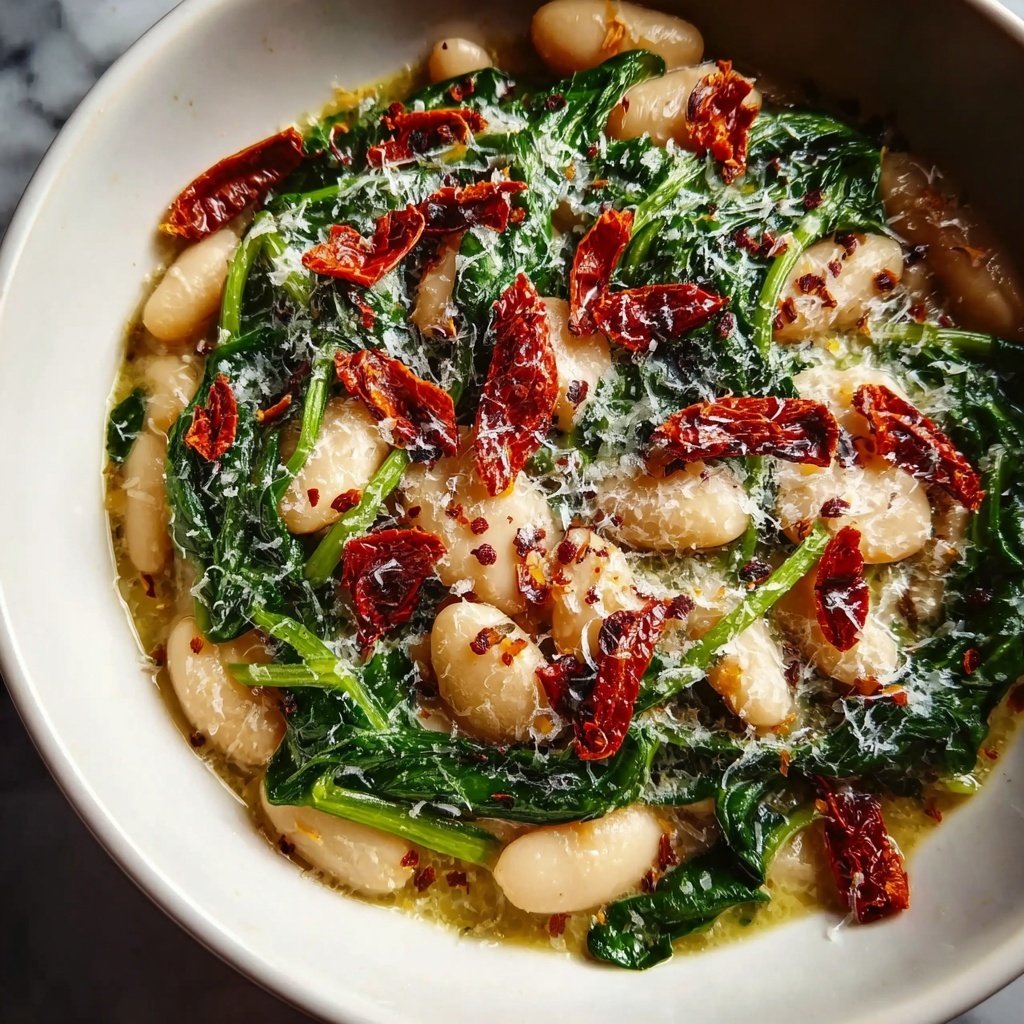 Marry Me White Bean & Spinach Skillet Recipe - Recipe Image