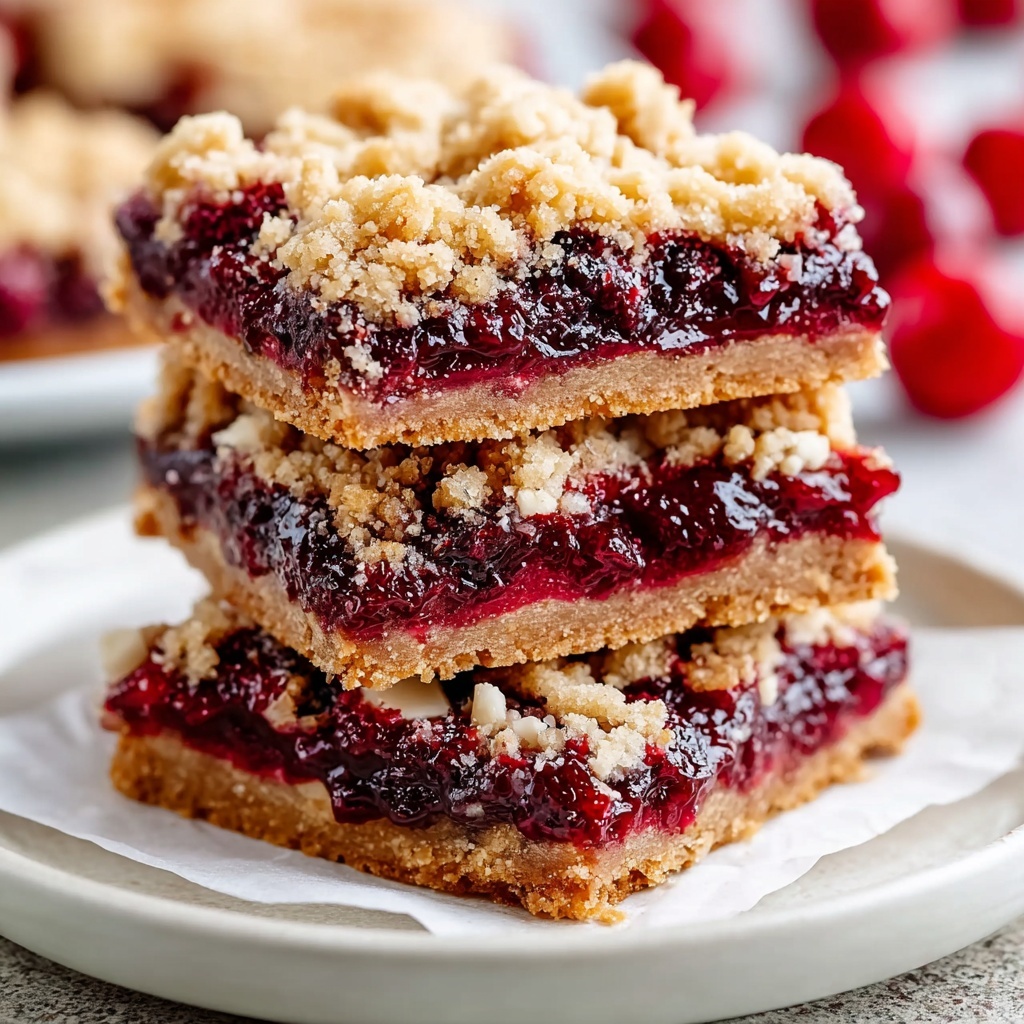 Almond Cherry Streusel Bars Recipe - Recipe Image