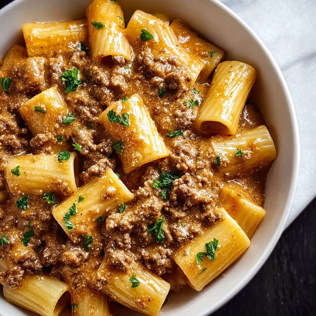 Creamy Beef Pasta Recipe - Recipe Image