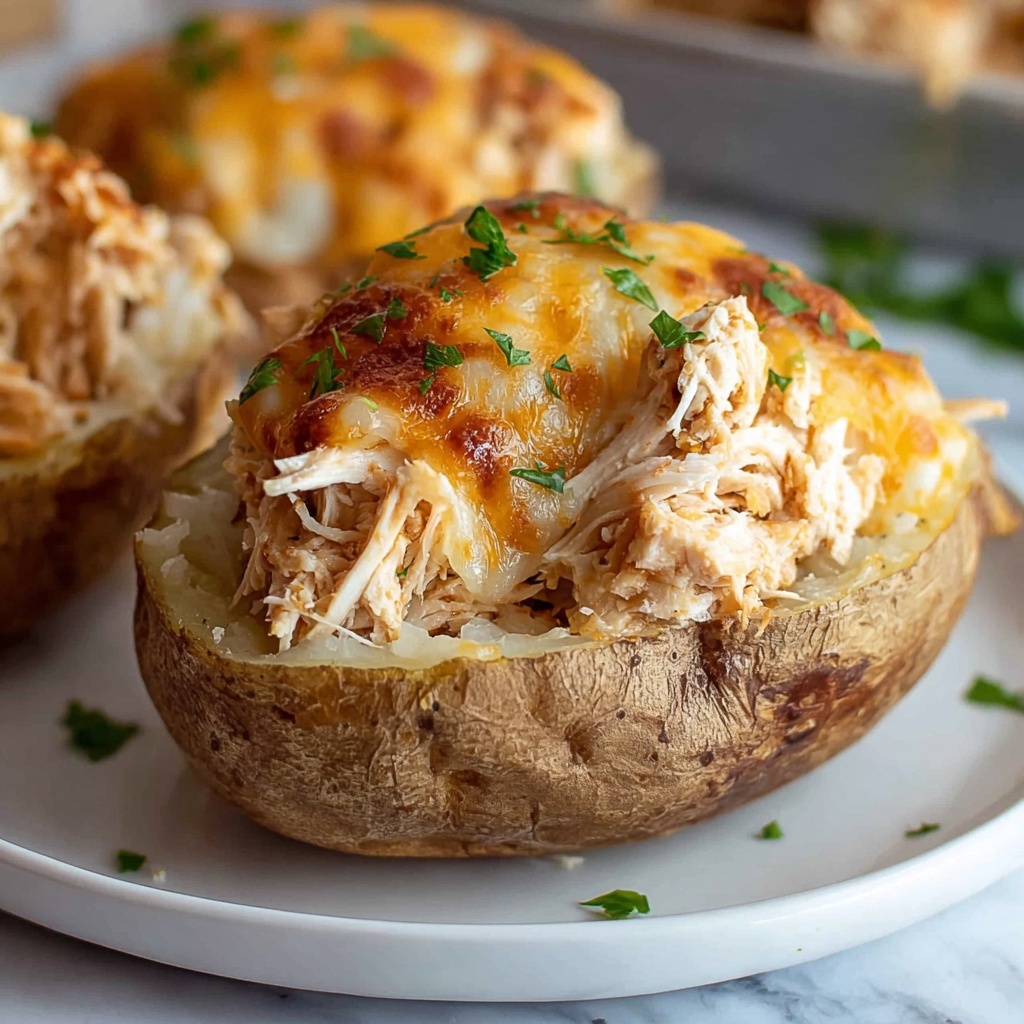 Crack Chicken Stuffed Baked Potatoes Recipe - Recipe Image