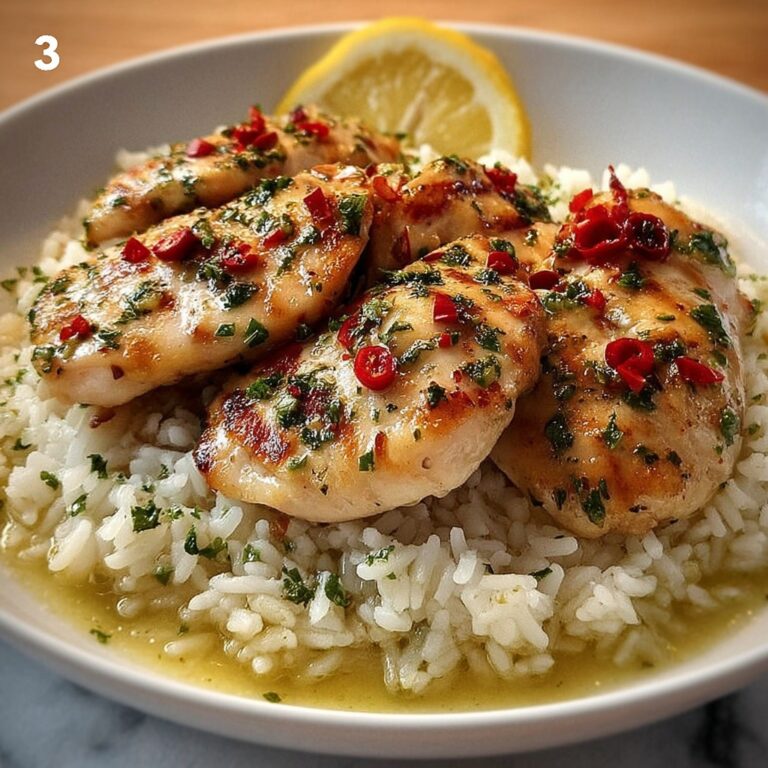 Chicken Scampi with Garlic Parmesan Rice Recipe