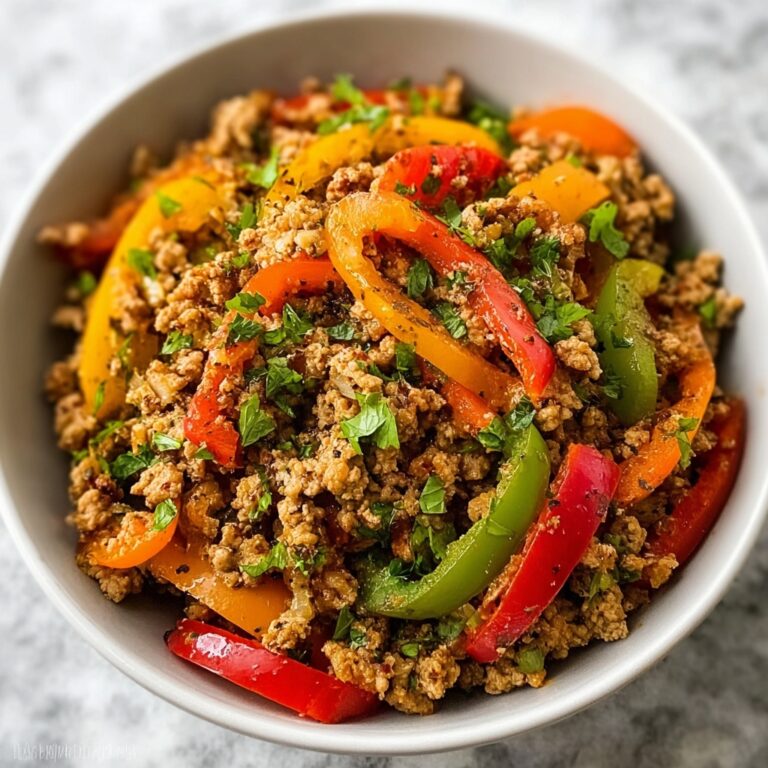 Ground Turkey and Peppers Skillet Recipe