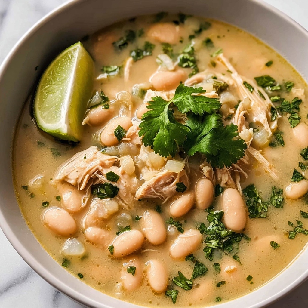 Crockpot Creamy White Chicken Chili Recipe - Recipe Image