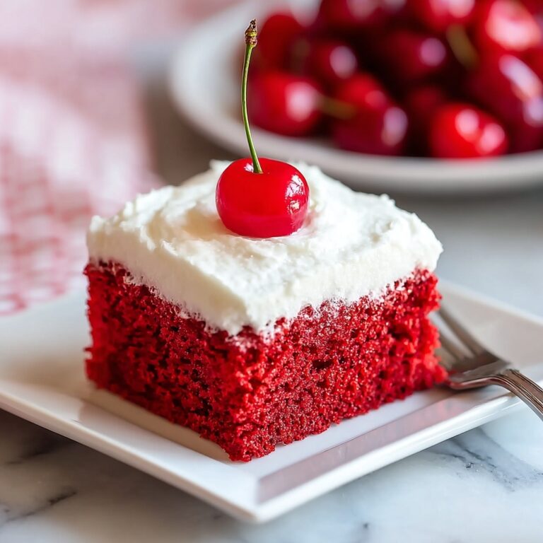 Cherry Swirl Sheet Cake with Almond Cream Cheese Frosting Recipe