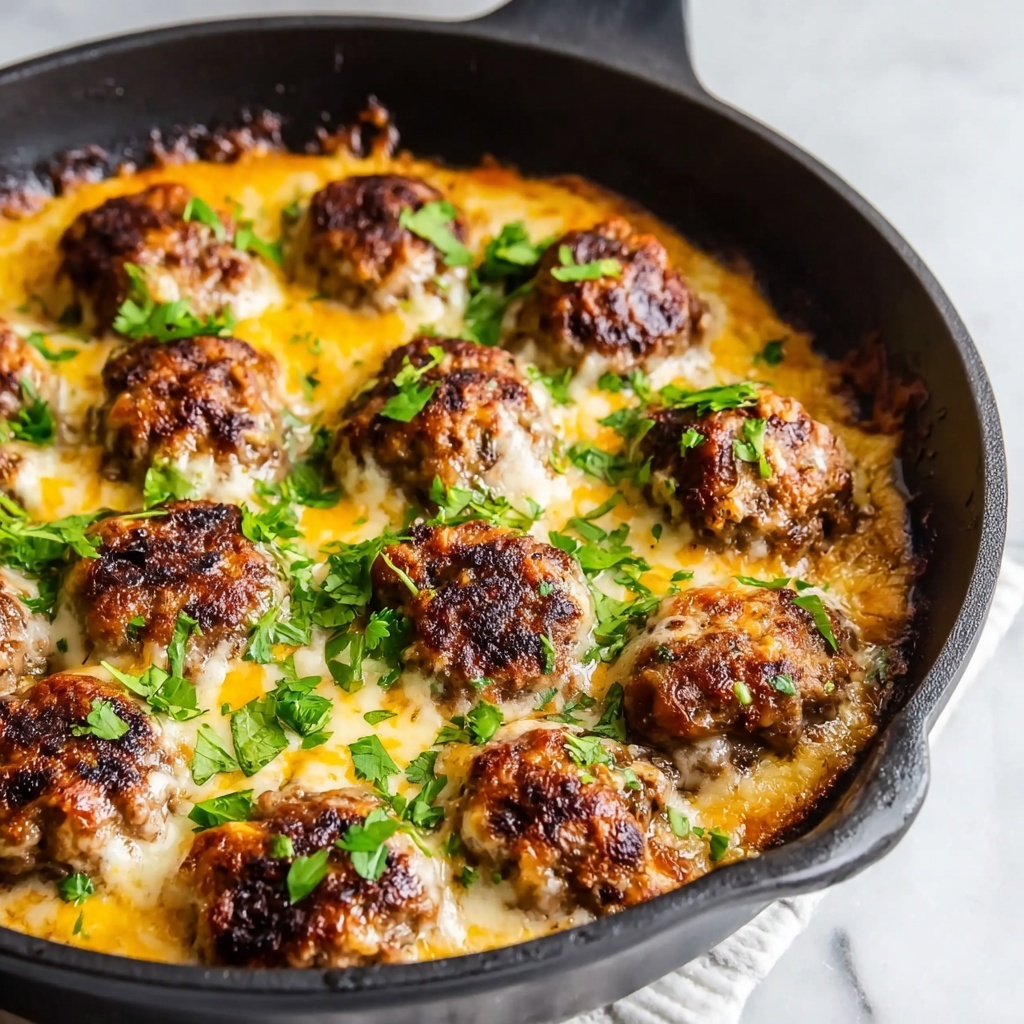 Keto Meatballs in Italian Cheese Tomato Sauce Recipe - Recipe Image