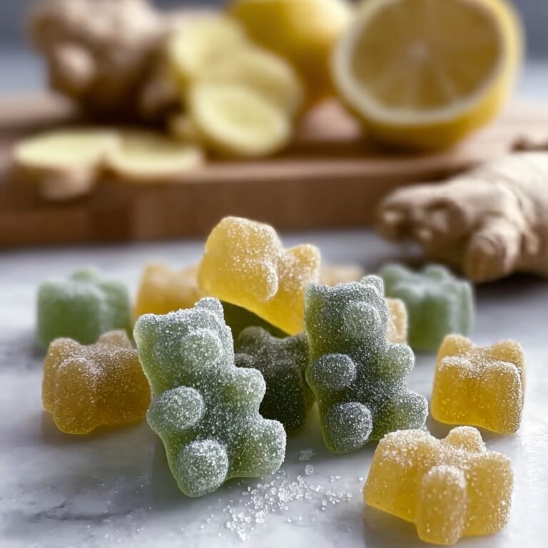 Green Tea, Lemon & Ginger Gummies Recipe