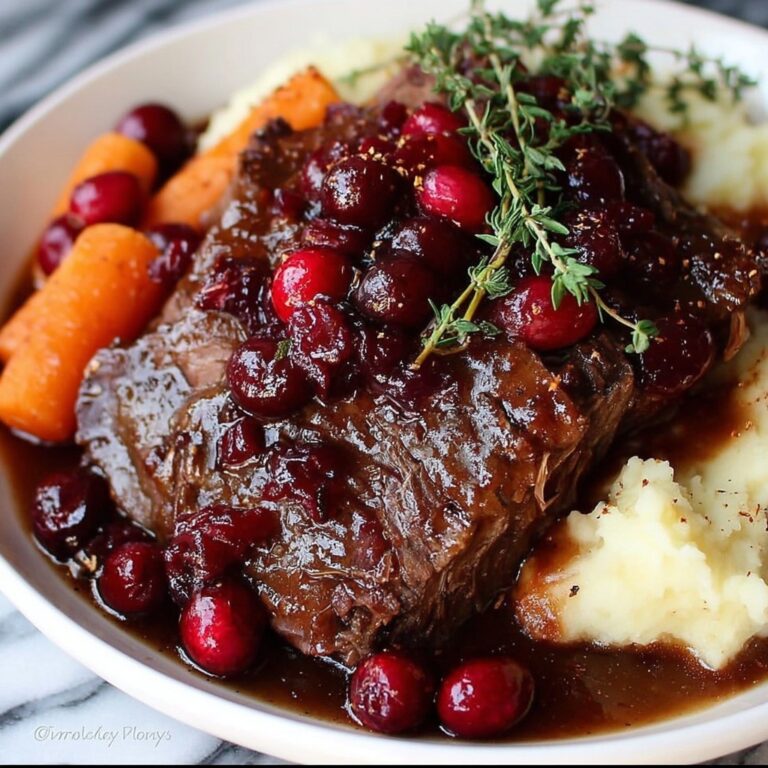 Tender Balsamic Cranberry Beef Roast Recipe