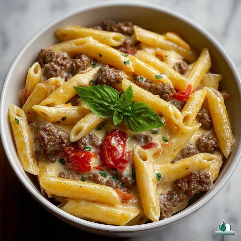 Creamy Rotel Pasta with Ground Beef Recipe