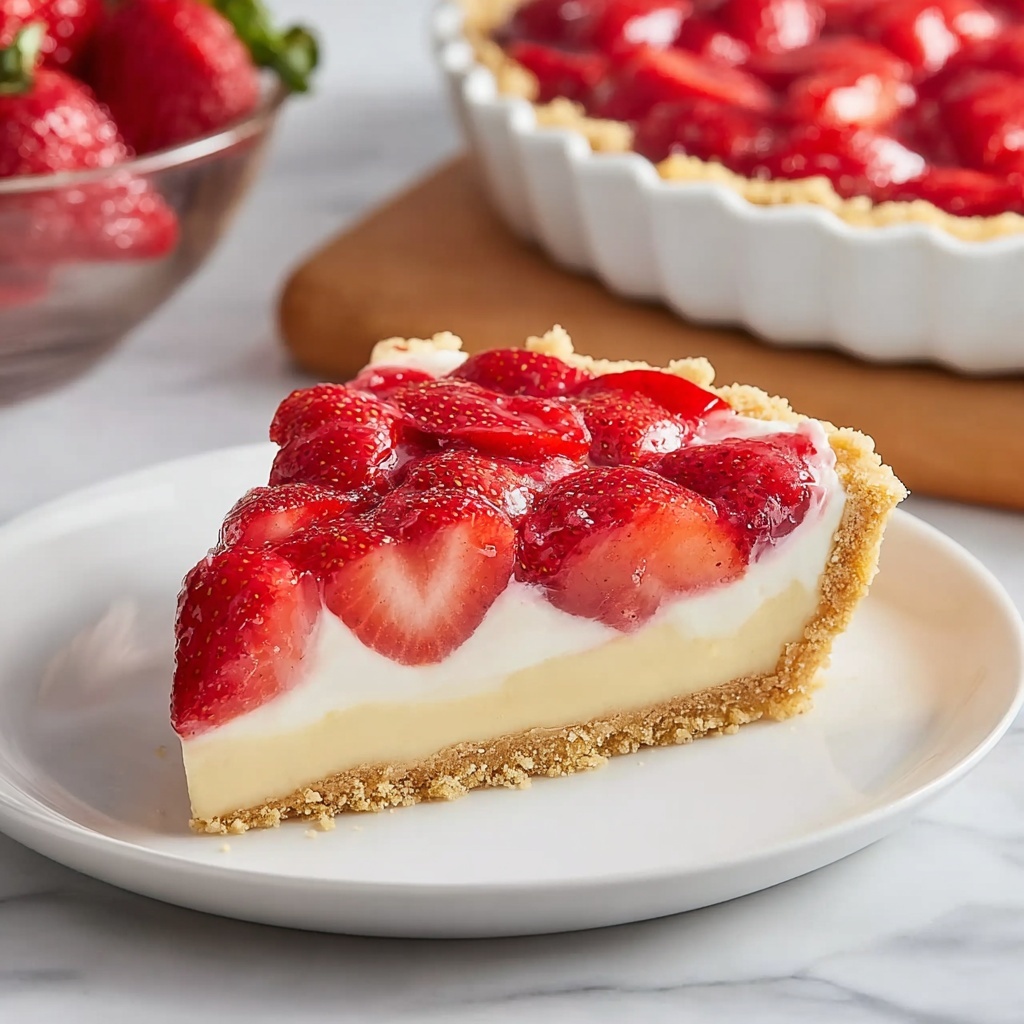 No Bake Strawberry Pie Recipe - Recipe Image