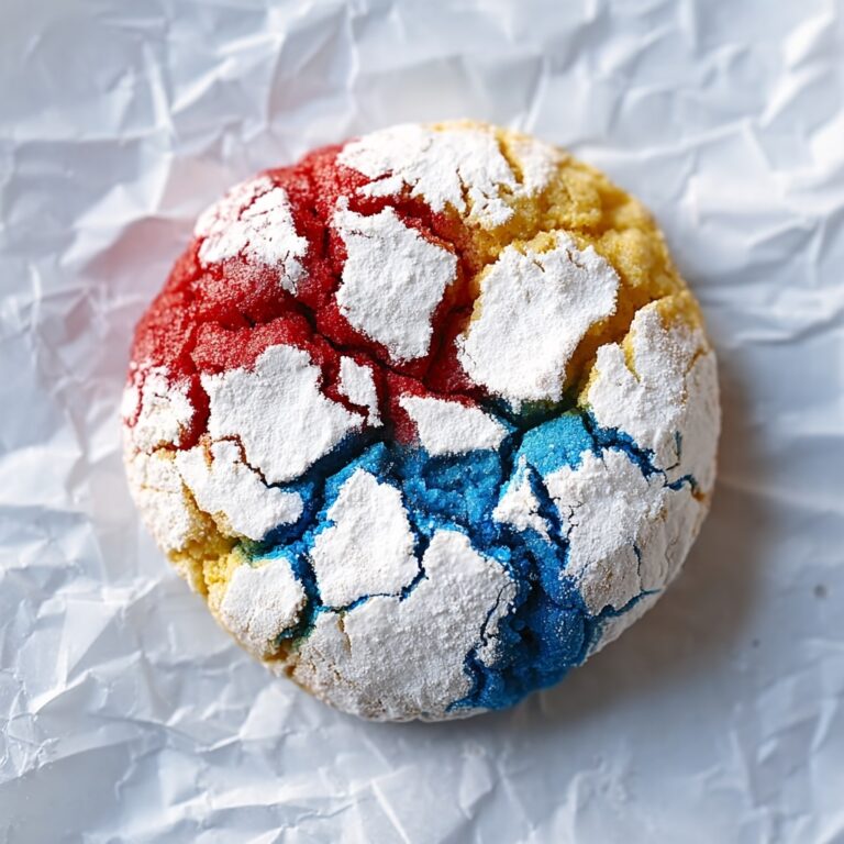 4th of July Crinkle Cookies Recipe