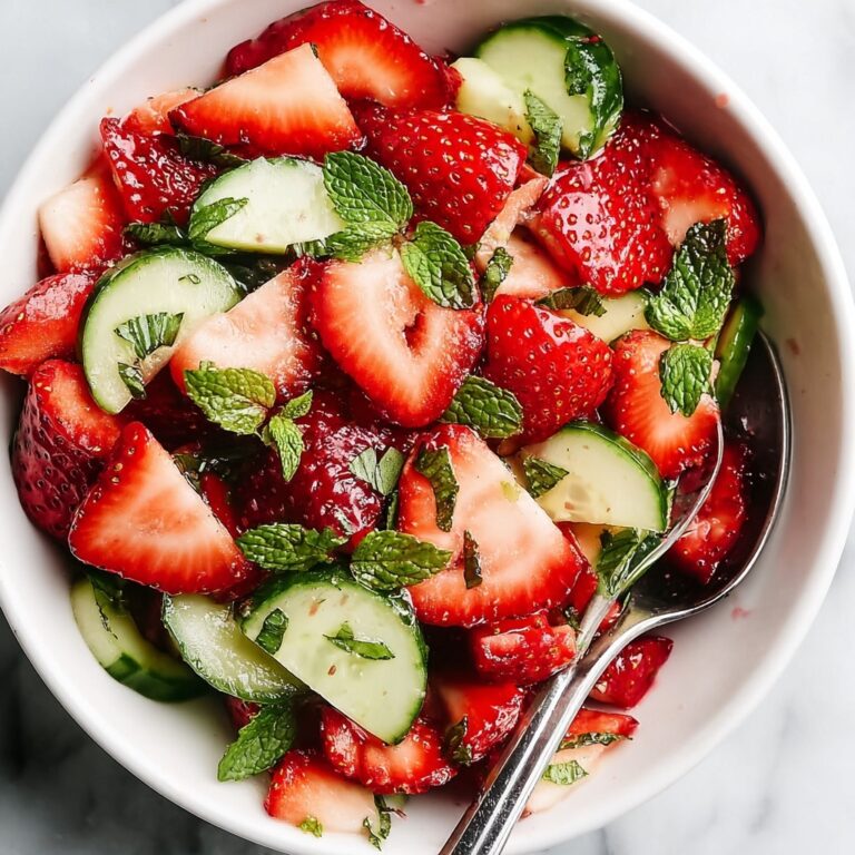 Strawberry Cucumber Salad with Basil and Mint Recipe