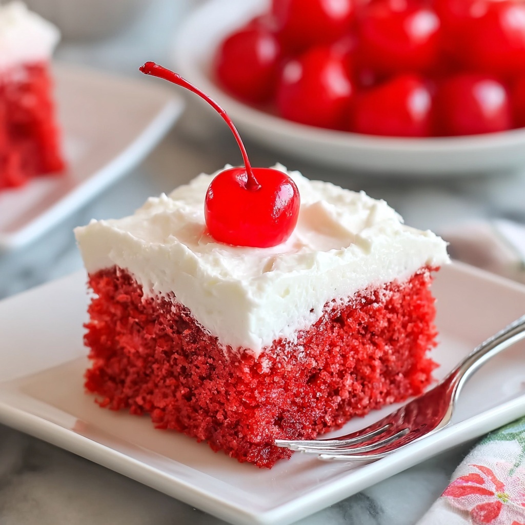 Cherry Swirl Sheet Cake with Almond Cream Cheese Frosting Recipe - Recipe Image