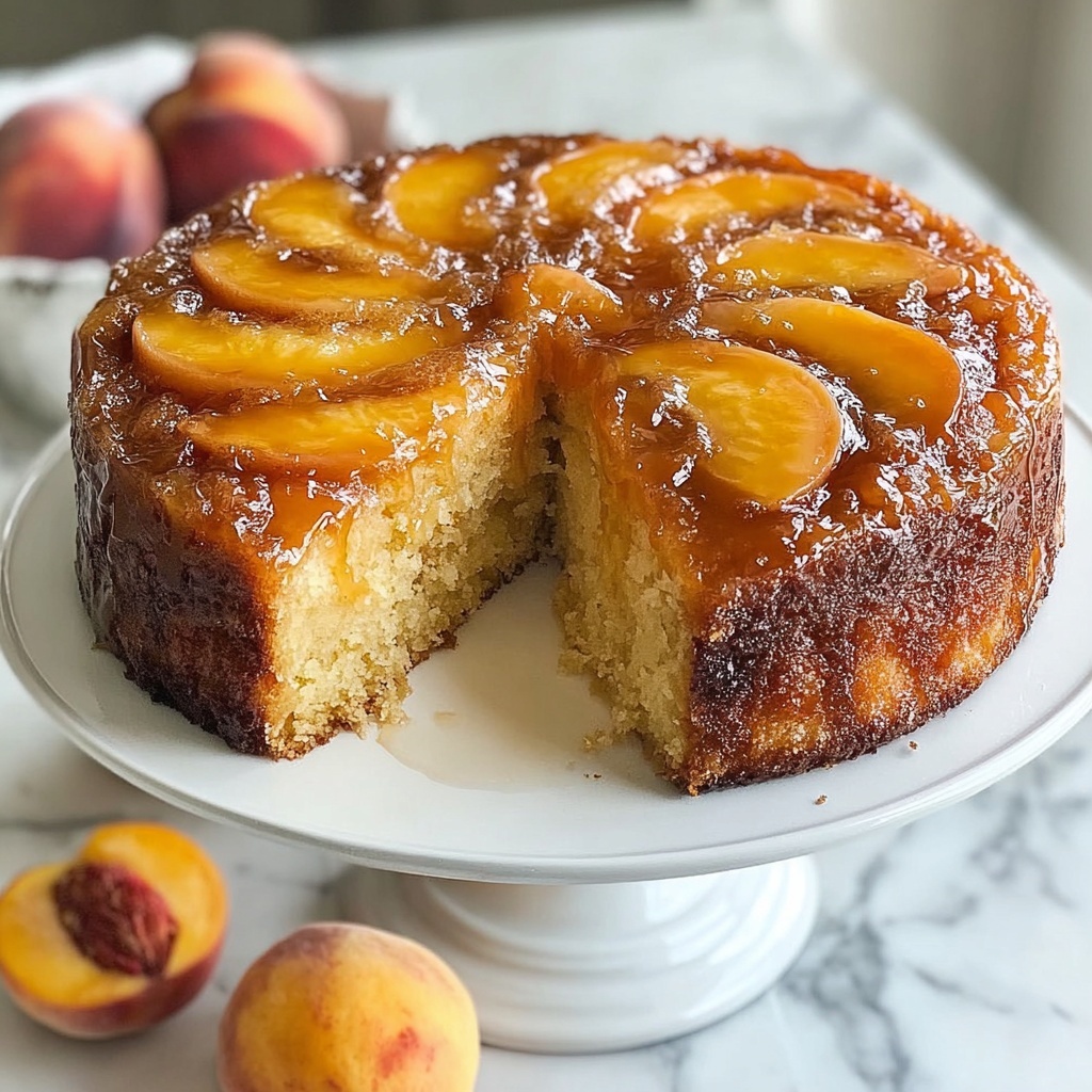 Peach Cobbler Pound Cake Recipe - Recipe Image