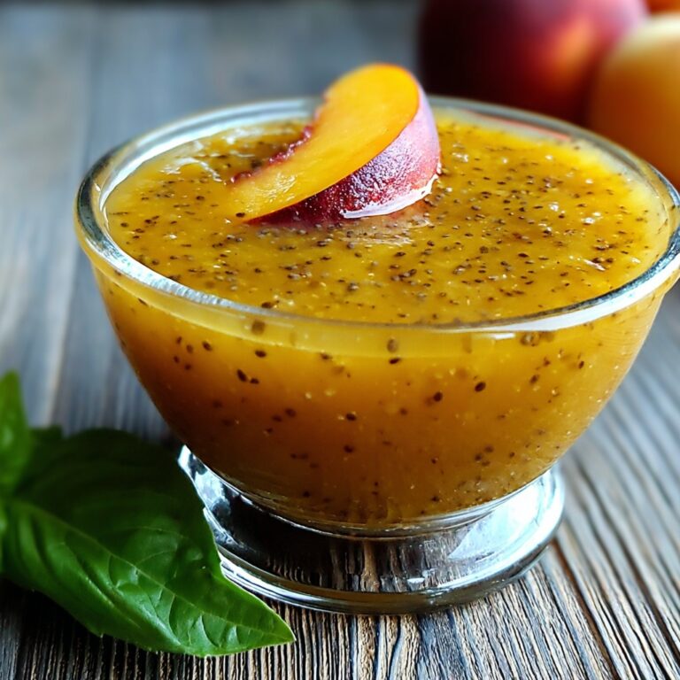 Peach Honey Dijon Balsamic Vinaigrette Recipe