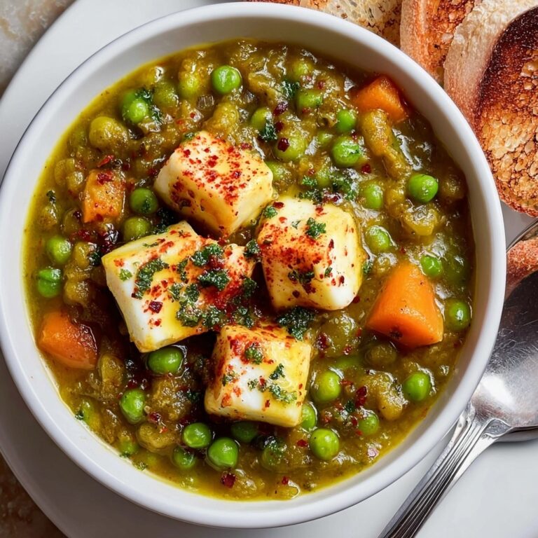 Traditional Greek Green Peas Stew Recipe