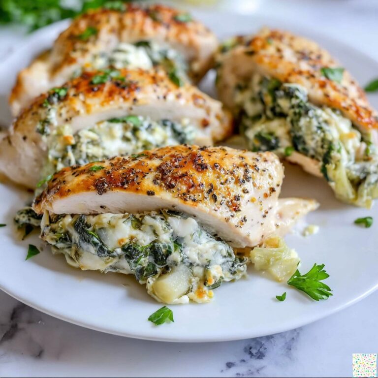 Spinach Artichoke Stuffed Chicken Breast Recipe