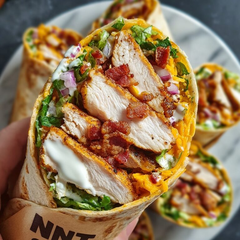 Crispy Chicken Bacon Ranch Wrap Recipe