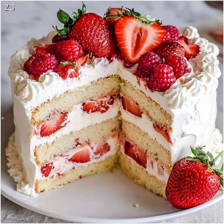 Strawberry Vanilla Cake Recipe