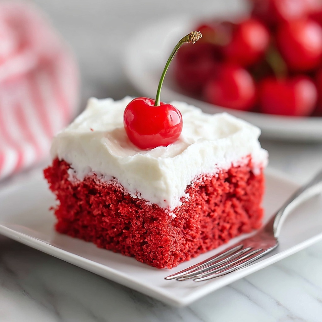 Cherry Swirl Sheet Cake with Almond Cream Cheese Frosting Recipe - Recipe Image